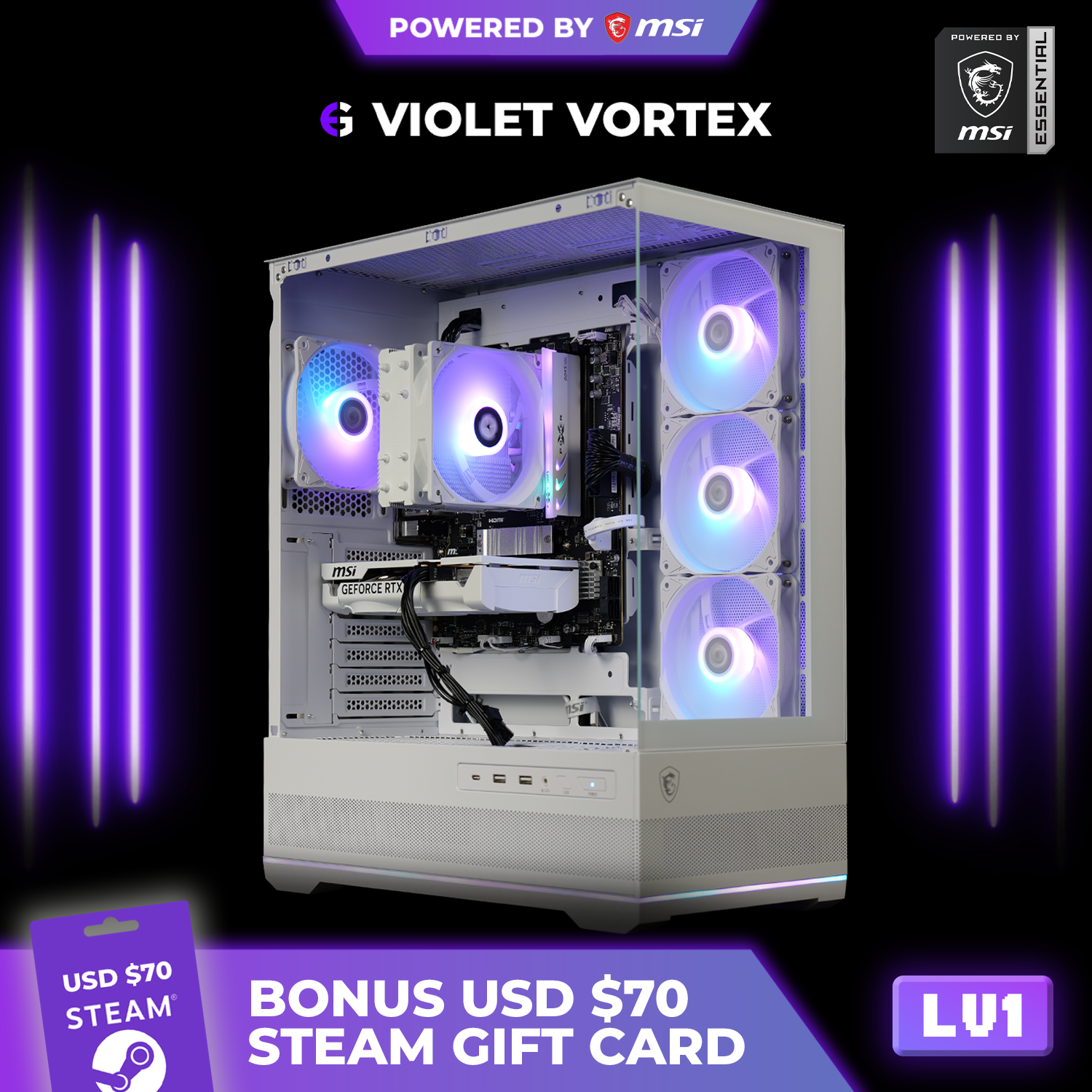 Violet Vortex Gaming PC