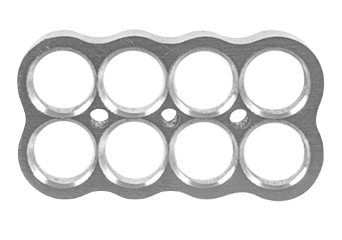 Silver Aluminium 8PIN