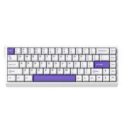 M68HE White Purple Keyboard