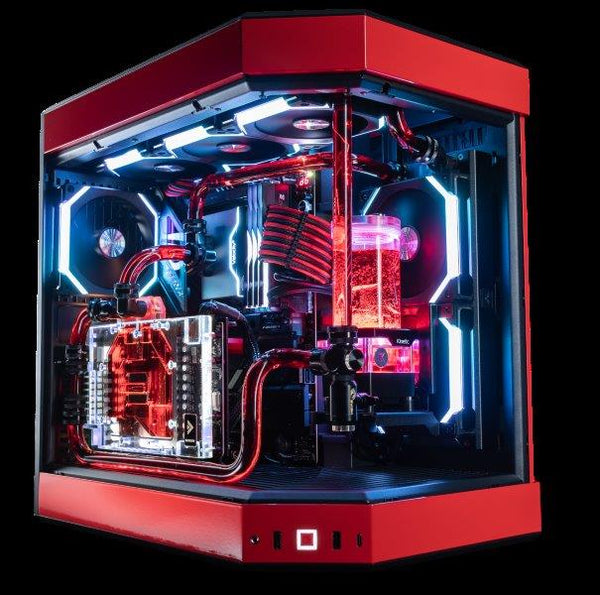 Gaming Computer Custom Water Loop ARES - Custom Loop Water Cooled Gaming PC RTX 5090 Evolve Gaming PC
