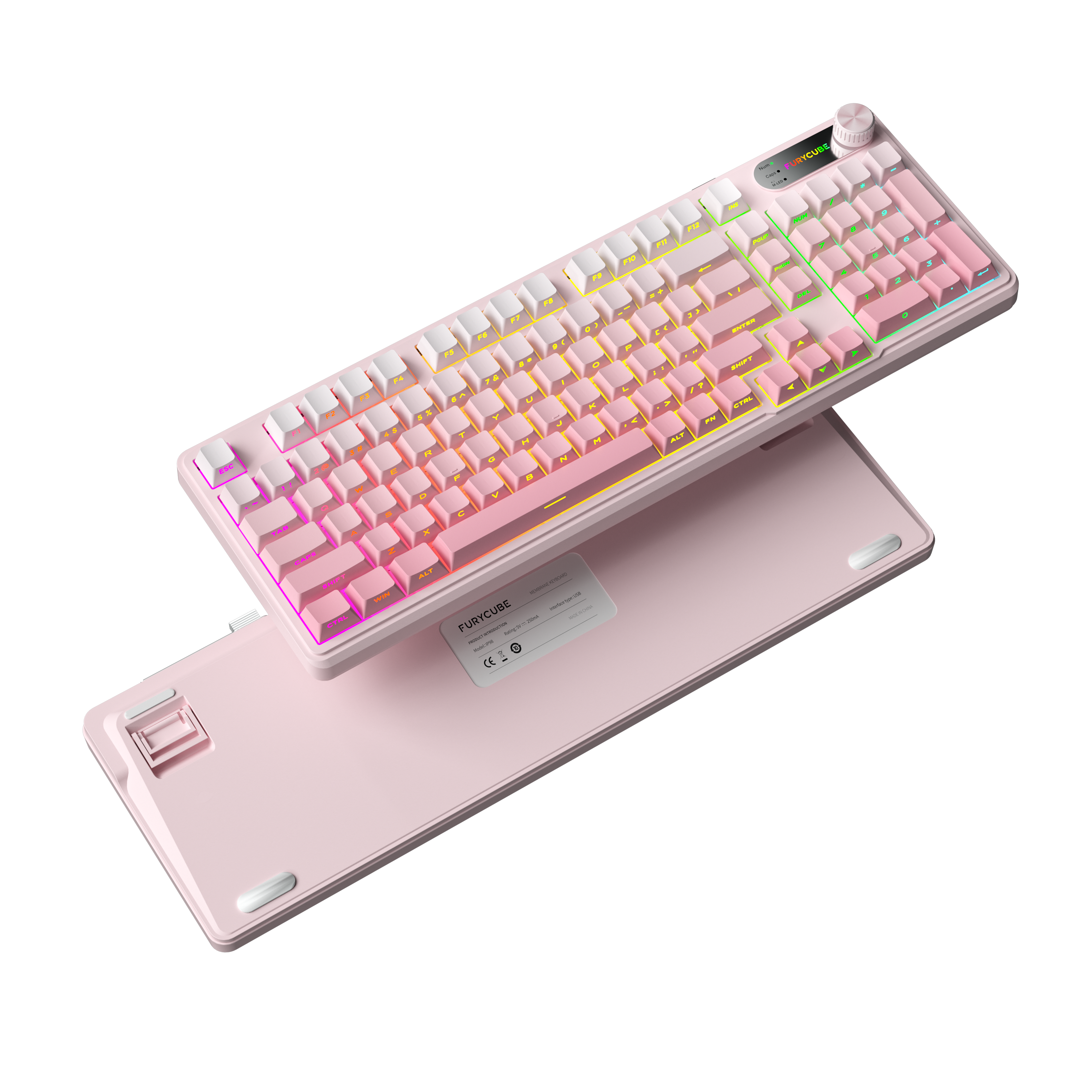IP98PRO Gradient Pink Keyboard