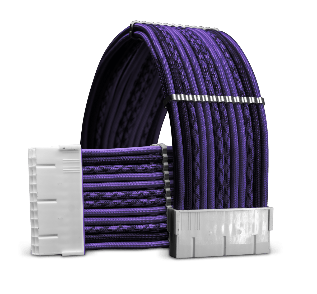 Violet Surge 24PIN Purple Sleeved Cable | Evolve Gaming PC