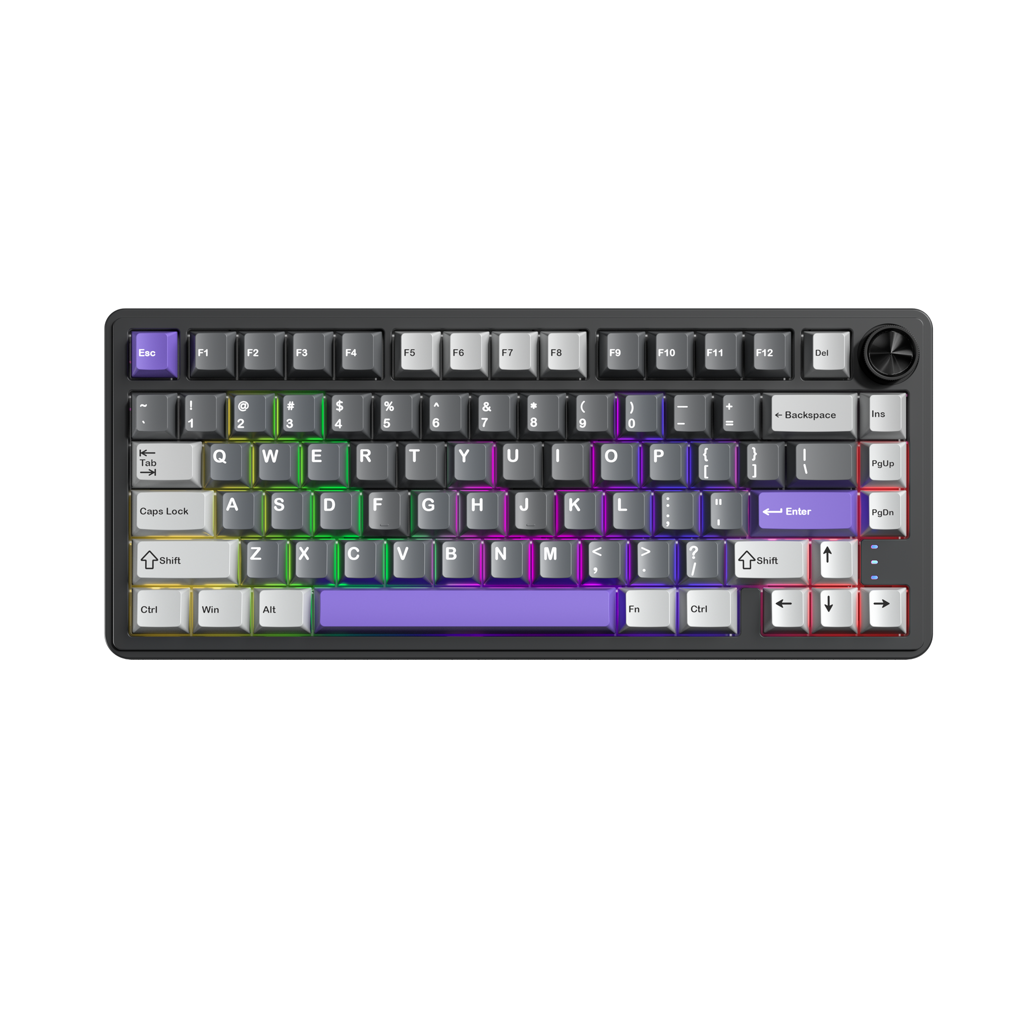 RX75PRO Wireless Mechanical Grey Purple Keyboard