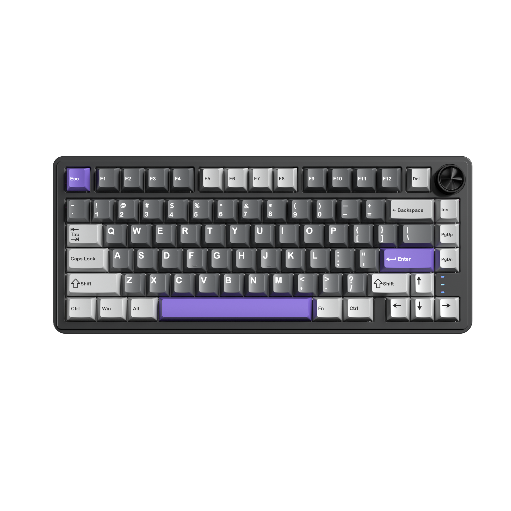 RX75PRO Wireless Mechanical Grey Purple Keyboard
